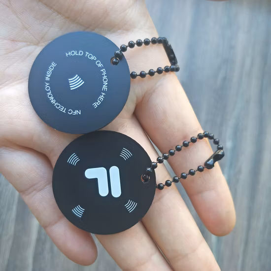 Url Programmable NFC Circle Hangtag