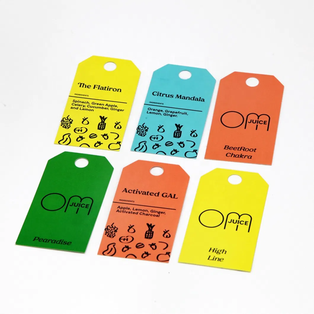 Hang Tag Rope New Products Hanging Tags and Labels Cheap Price Card Stock Paper Hangtag