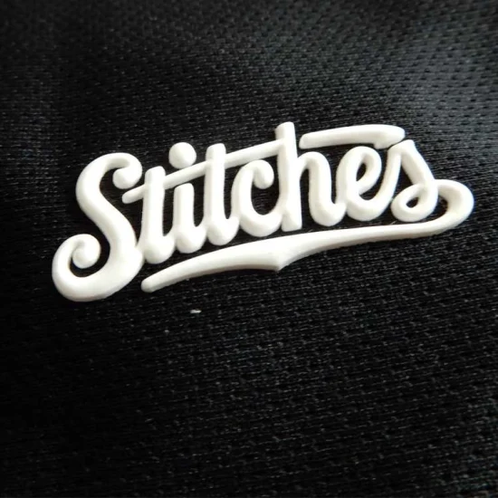 Пользовательский 3D-эффект с логотипом бренда, 3D-резиновый силиконовый теплообменный ярлык для одежды